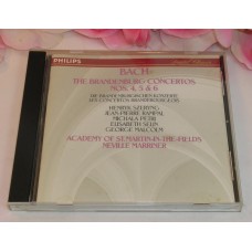 CD Bach The Brandenburg Concertos Nos. 4, 5 & 6 8 tracks 1990 Phillips Production